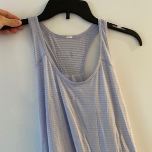 Lululemon striped light purple racer back tank